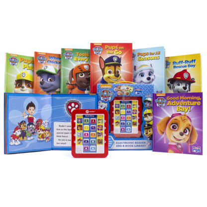Nickelodeon PAW Patrol: Electronic Reader and 8-Book Library Sound Book Set Contents