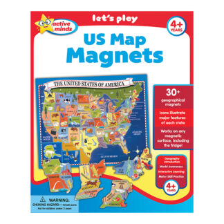 Active Minds US Map Magnets Sequoia Children's Publishing Activity Sheet