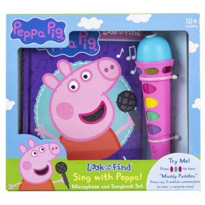 Peppa Pig: Sing with Peppa! Look and Find Children's Microphone and Songbook Set
