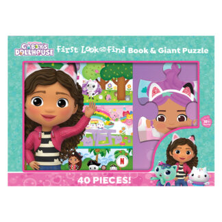 DreamWorks Gabby's Dollhouse: Children's First Look and Find Book & Giant Puzzle