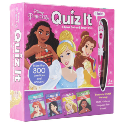 Disney Princess: Quiz It 4-Book Set and Smart Pen PI Kids