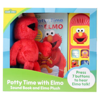 Sesame Street: Potty Time with Elmo Sound Book and Elmo Plush Set PI Kids Children's Book