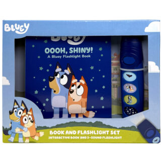 Bluey: Oooh, Shiny! Book and 5-Sound Flashlight Set PI Kids Children's Book